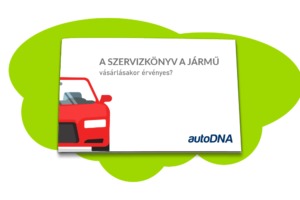 A szervizkönyv a jármű vásárlásakor érvényes